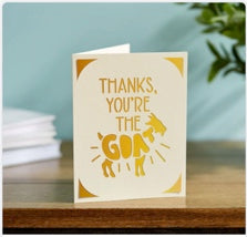 You’re The GOAT Thank You Card